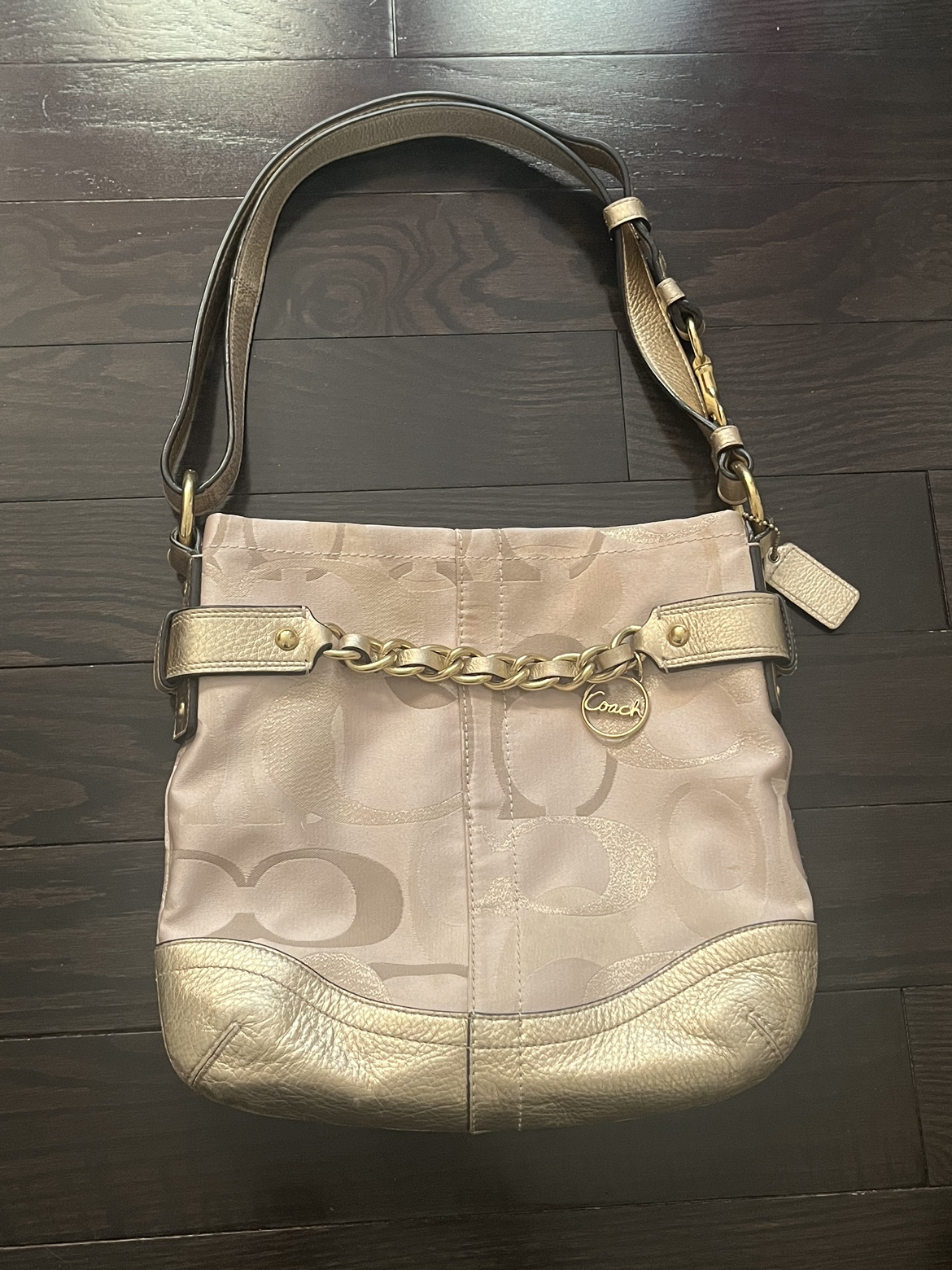 Coach Vintage monogram chain crossbody bag