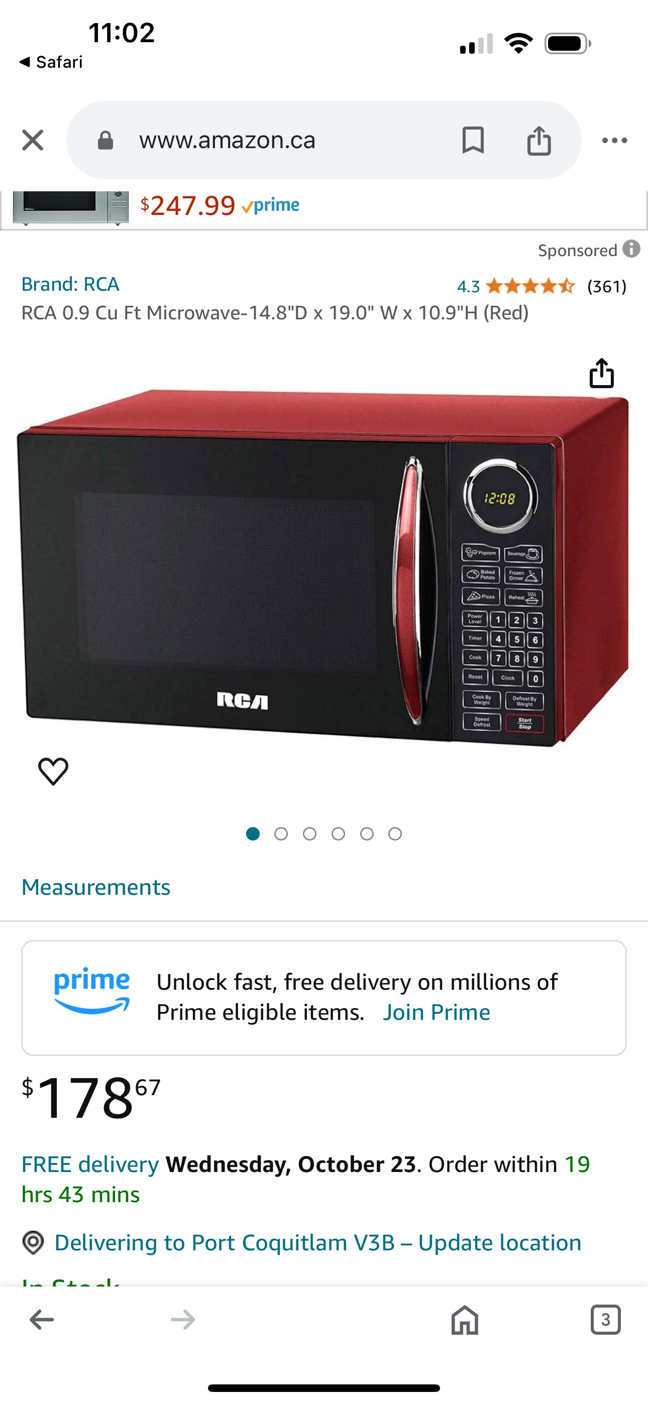 RCA Microwave, almost new condition - photo 4