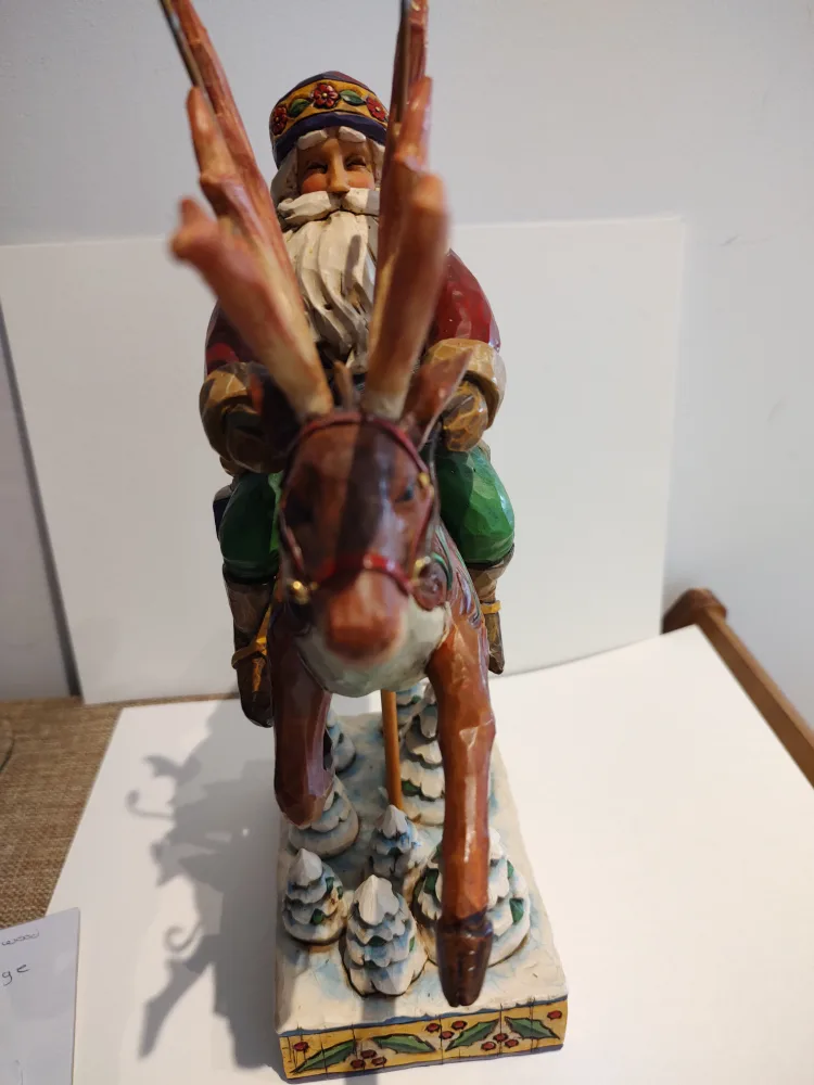 Heartwood Creek Jim Shore Santa on Reindeer Figurine image indicator(2)