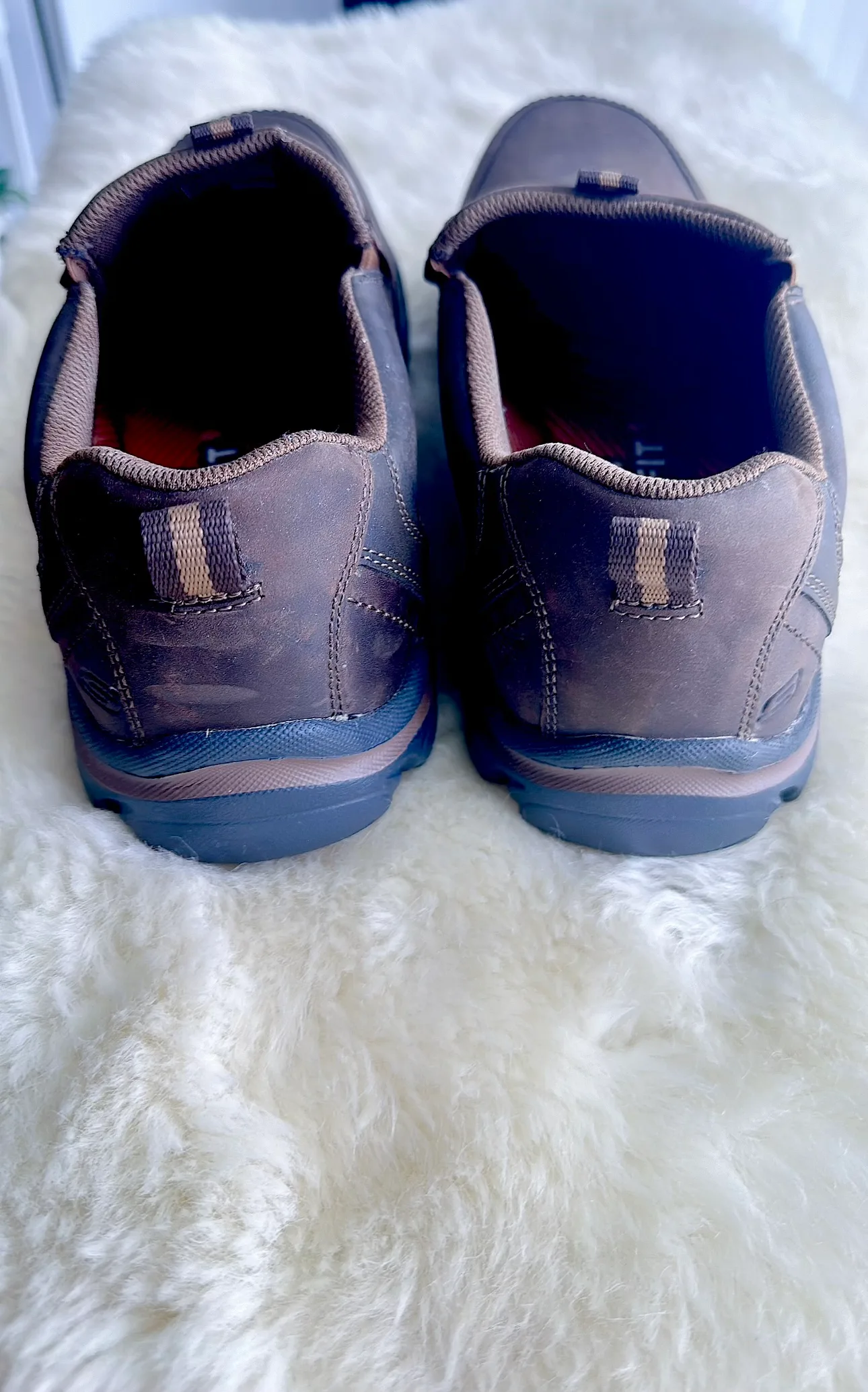 Skechers Relaxed Fit Memory Foam Brown Slip On Shoes image indicator(3)