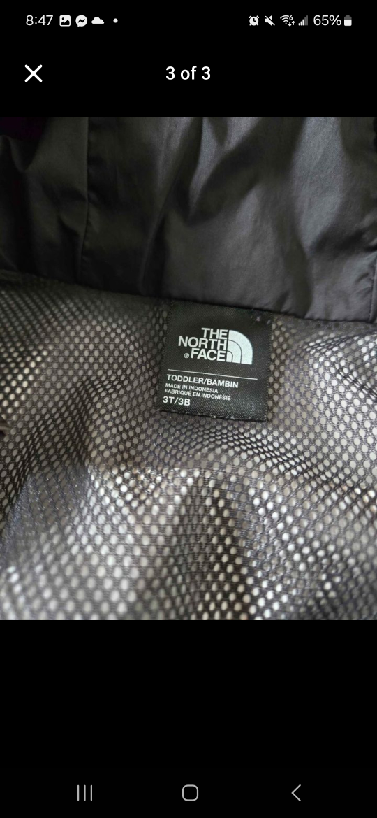 The North Face Toddler Jacket 3T - photo 3