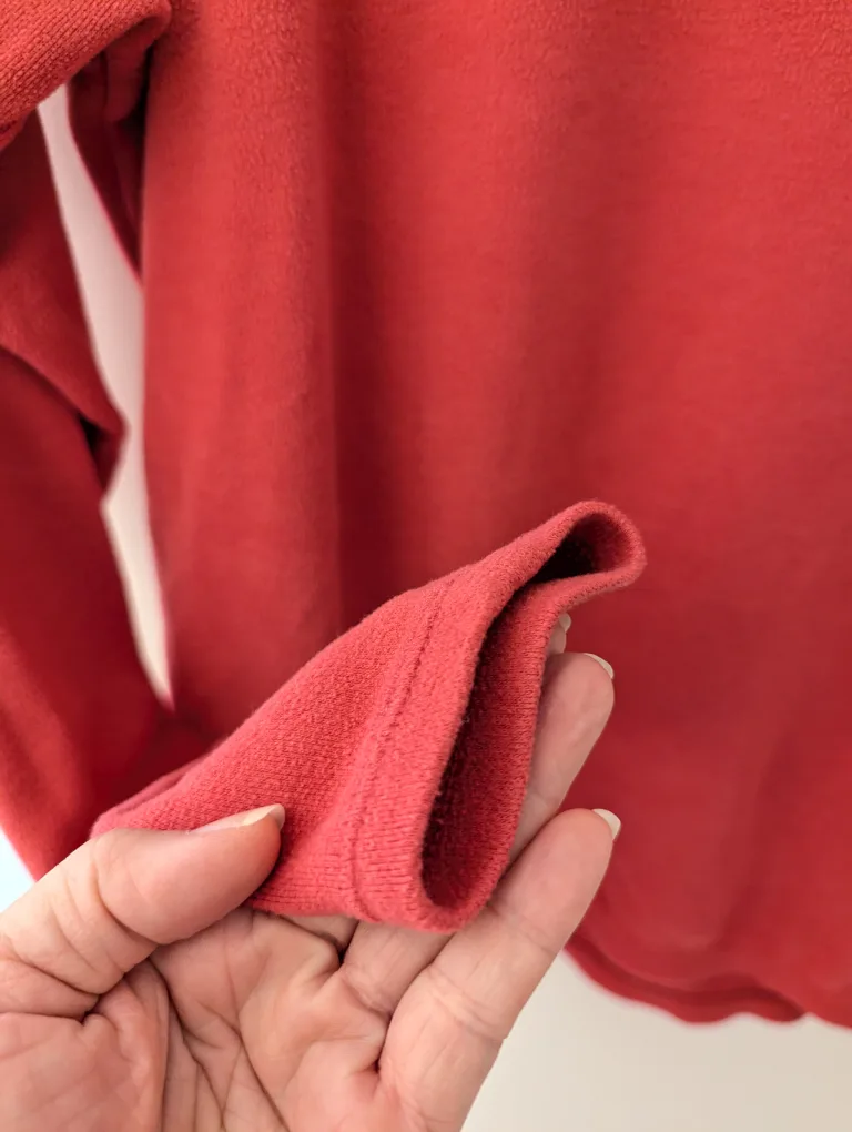 Pink Red Fleece Long Sleeve Top image indicator(4)