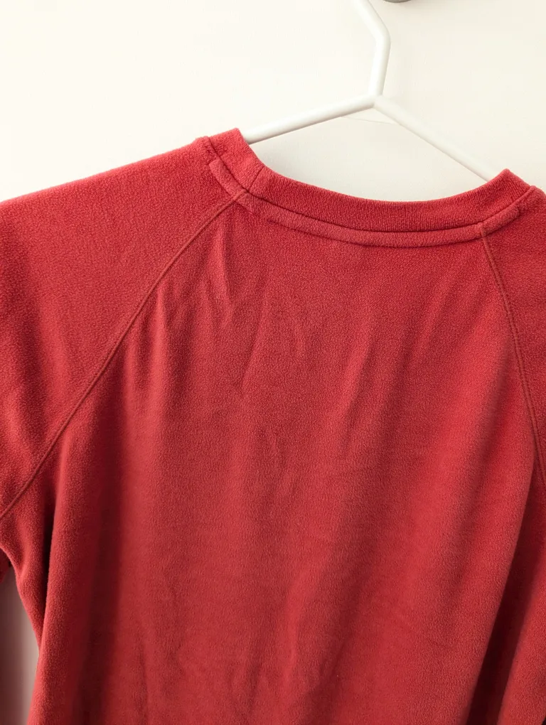 Pink Red Fleece Long Sleeve Top image indicator(5)