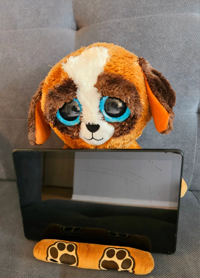 Ty Beanie Boo Plush Dog Tablet Holder image indicator(2)