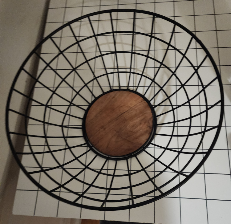 Catherine Home Design Black Wire  Basket