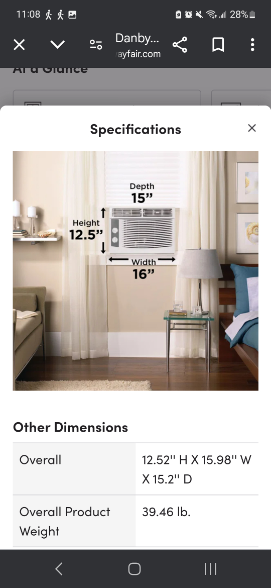 Danby Window Air Conditioner