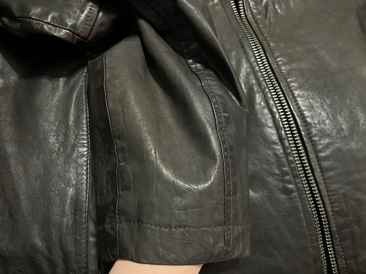 Marc New York Andrew Marc Leather Jacket Size 2XL image indicator(7)