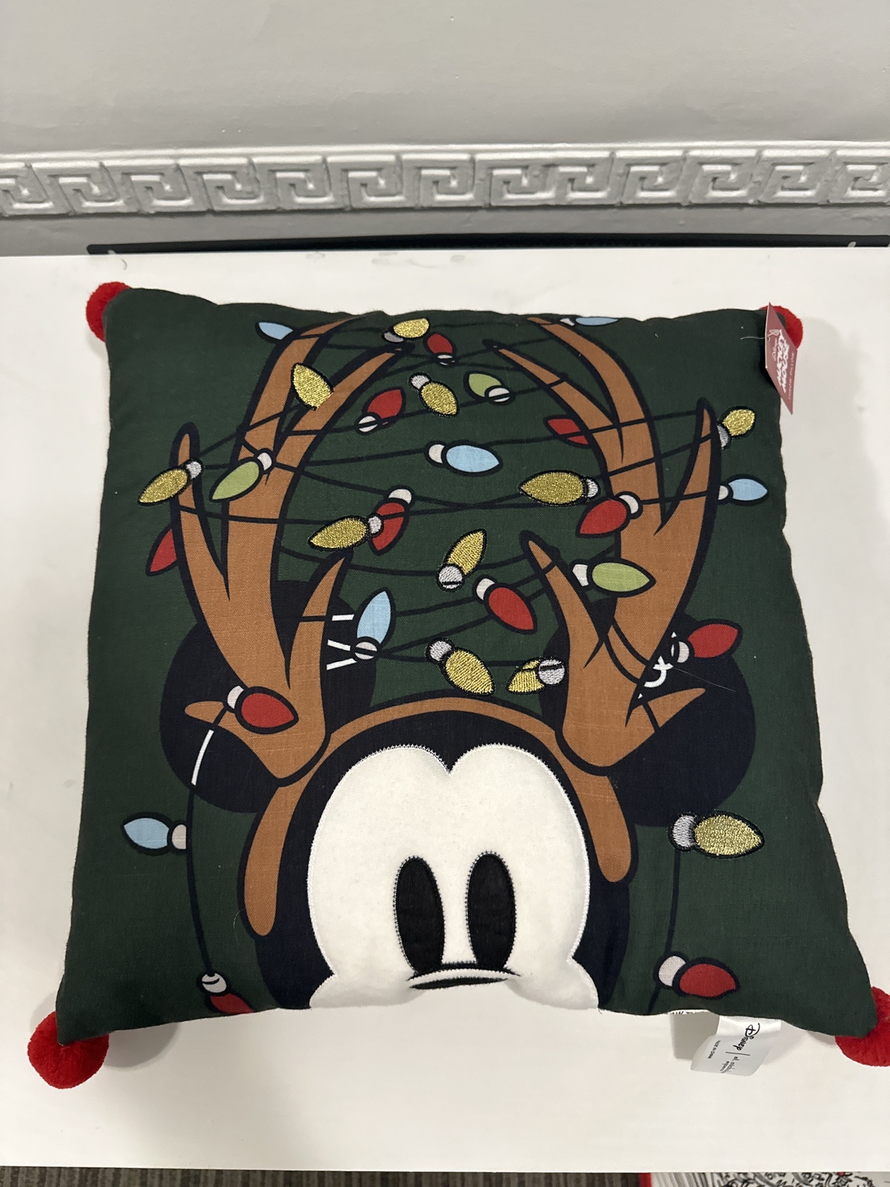 Mickey Mouse Christmas Pillow