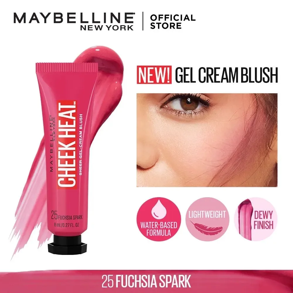 Maybelline Cheek Heat Gel Cream Blush - 25 Fuchsia Spark image indicator(3)