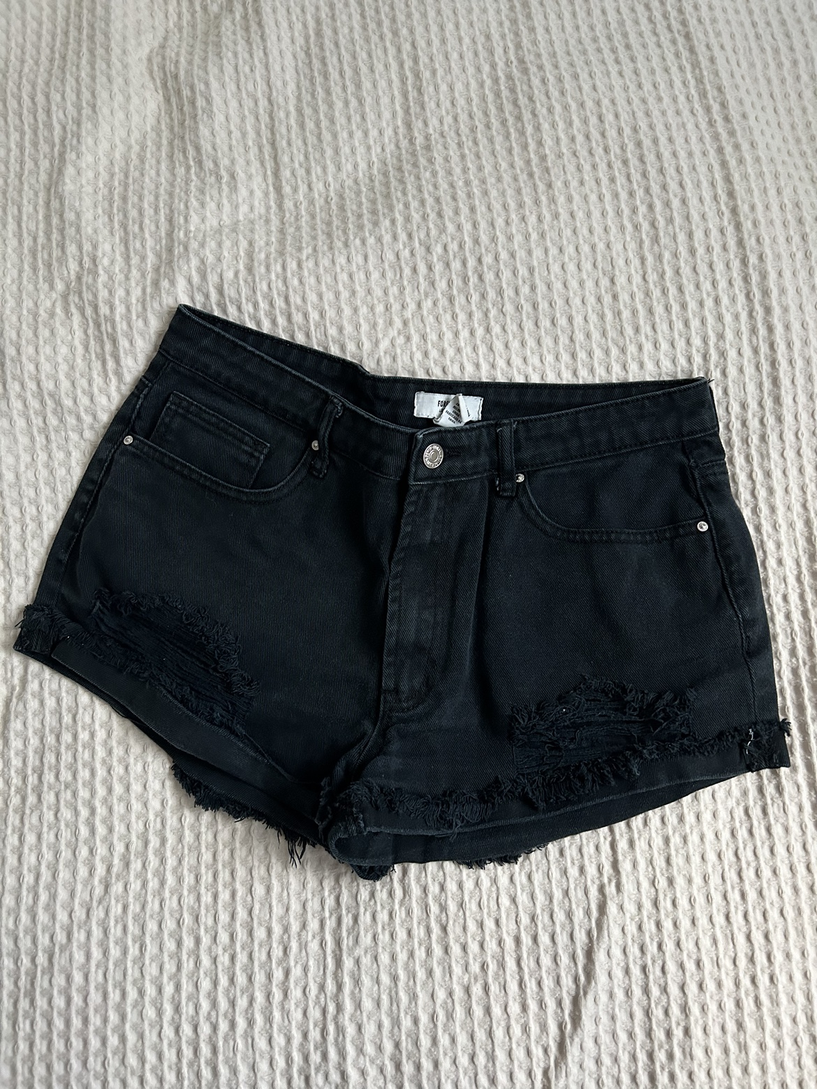 Forever 21 Black Denim Shorts - photo 3