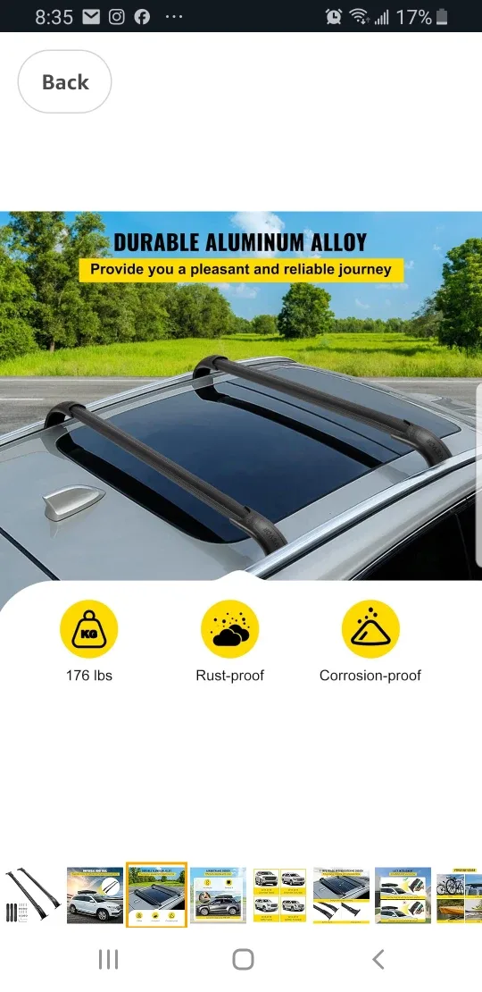 Mophorn Roof Rack Cross Bars brand new image indicator(3)