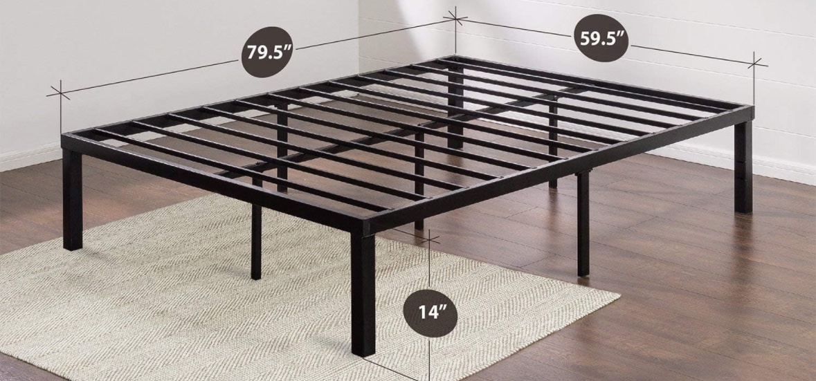 Queen metal bed frame