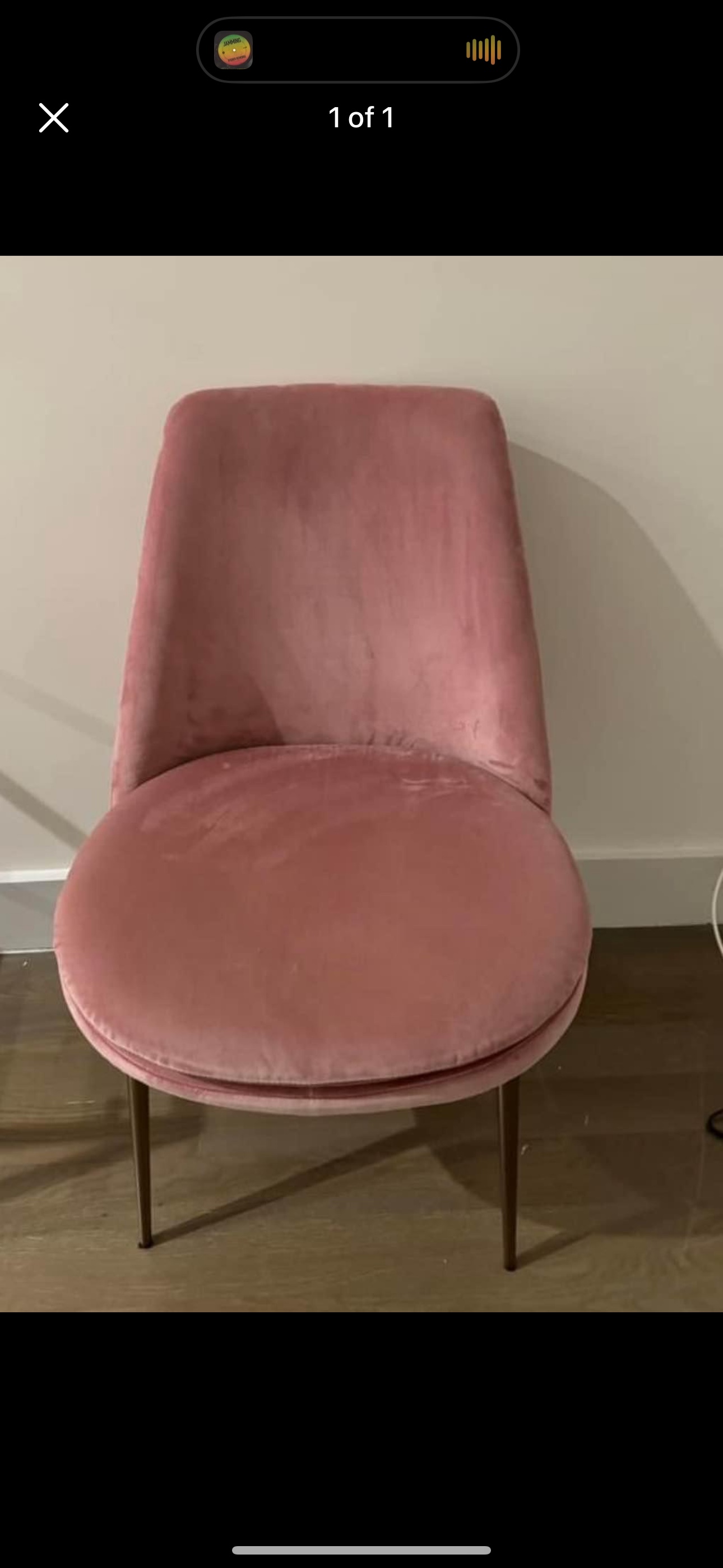 Pink Velvet Dining Chair