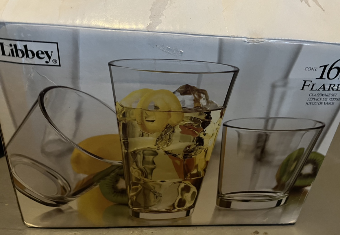 Libbey Flare set of 16 Glasses