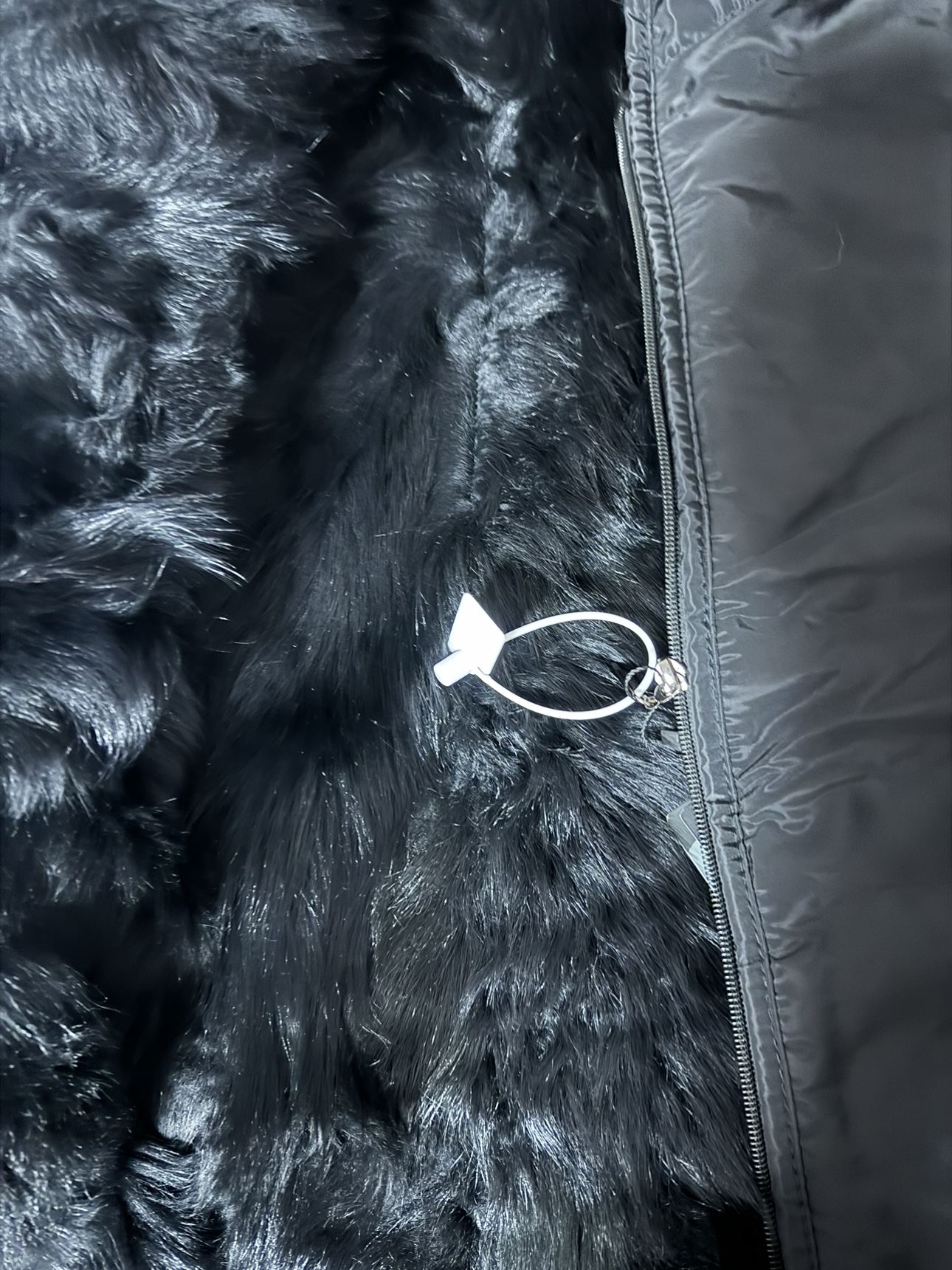 Black Fur Lined Jacket - photo 2