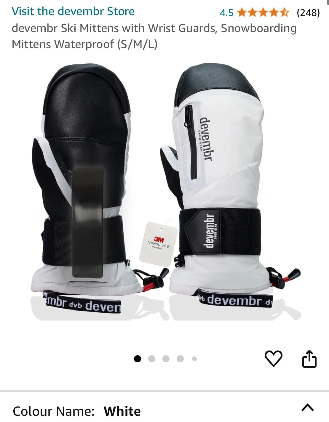 Devembr Snowboard Mittens thumbnail