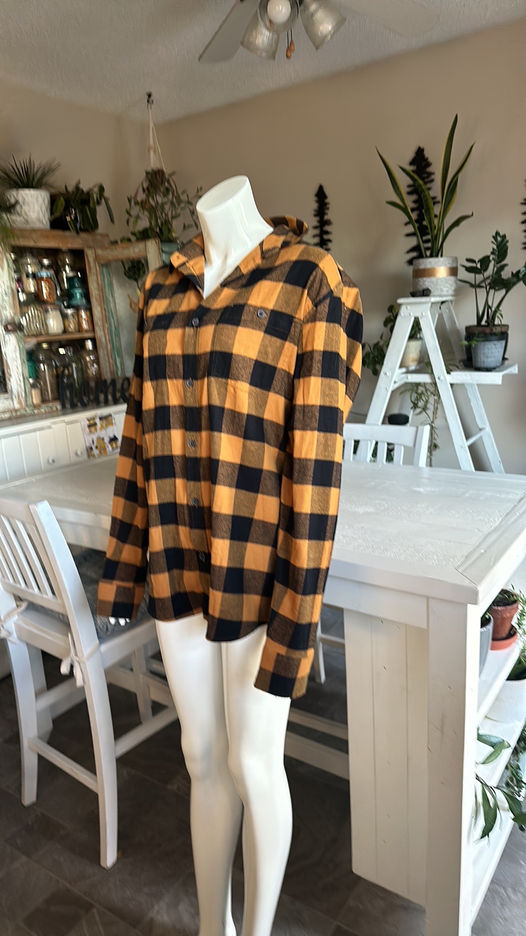 Black and Yellow Plaid Shirt - photo 3
