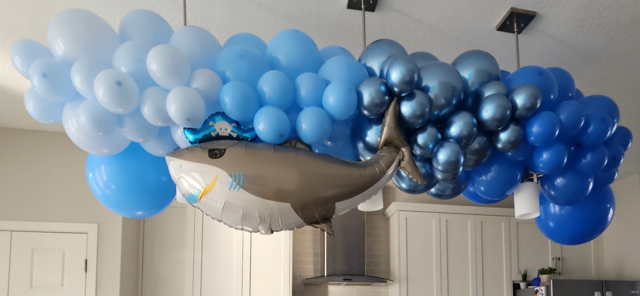 Blue Balloon Garland
