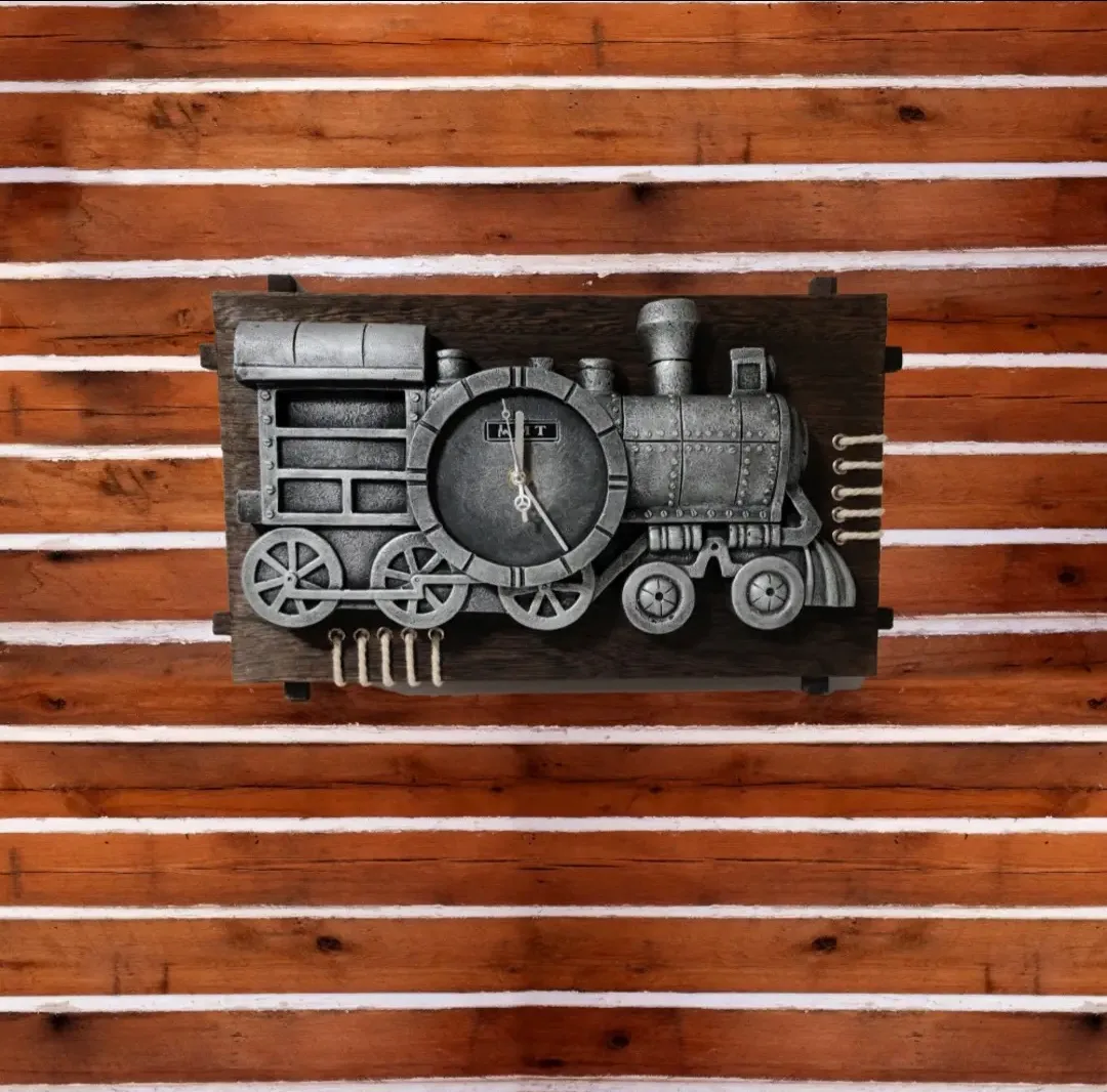 A Classic Train Engine Embellished in Wood image indicator(2)