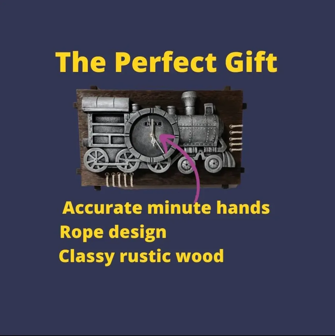 A Classic Train Engine Embellished in Wood image indicator(4)
