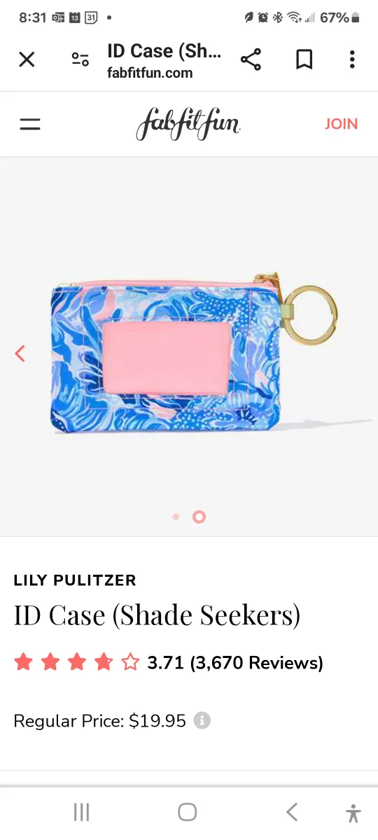 Brand new Lilly Pulitzer ID Case (Shade Seekers) image indicator(5)