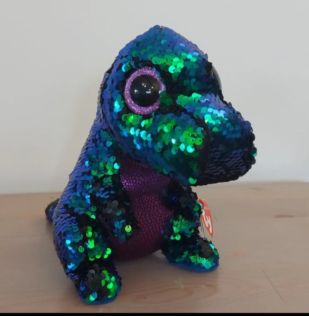 Ty Beanie Boo Flippables Crunch the Dinosaur image indicator(8)