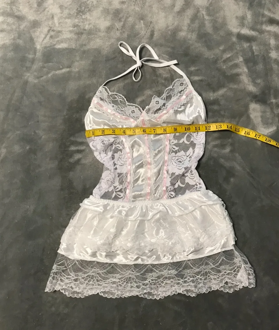 Black & White Frilly Lace Costumes image indicator(9)