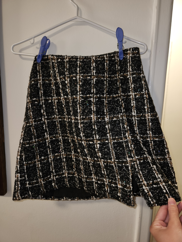 GUESS: Doria Tweed Crop Blazer and Skirt - photo 4