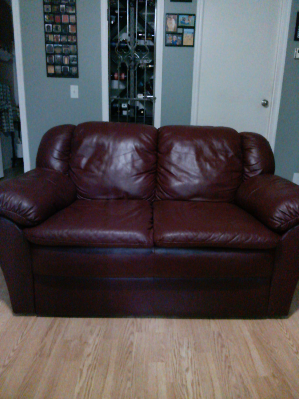 Leather Loveseat
