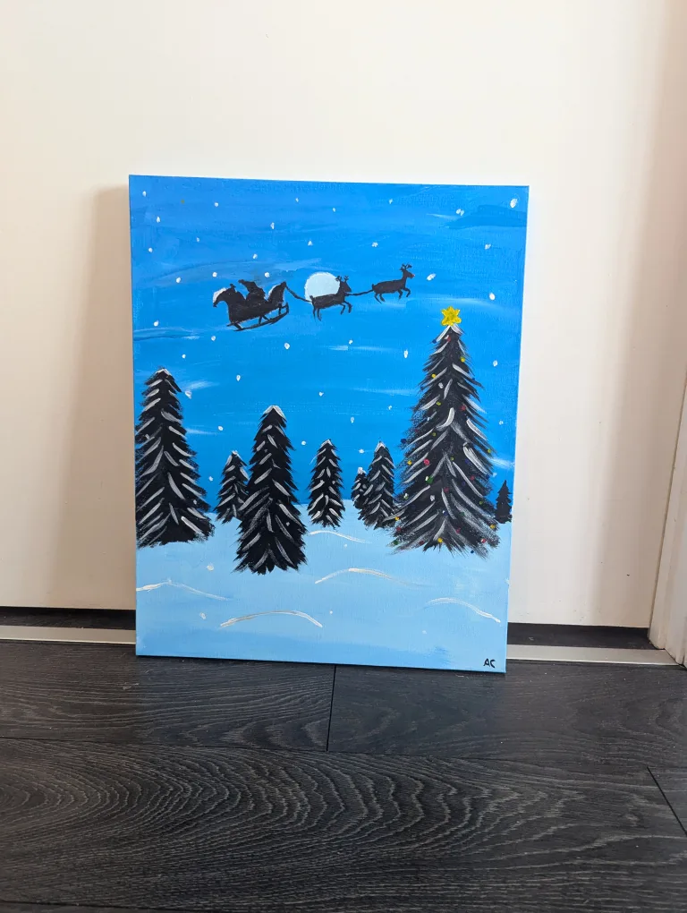 20x16 winter painting #freecycle thumbnail