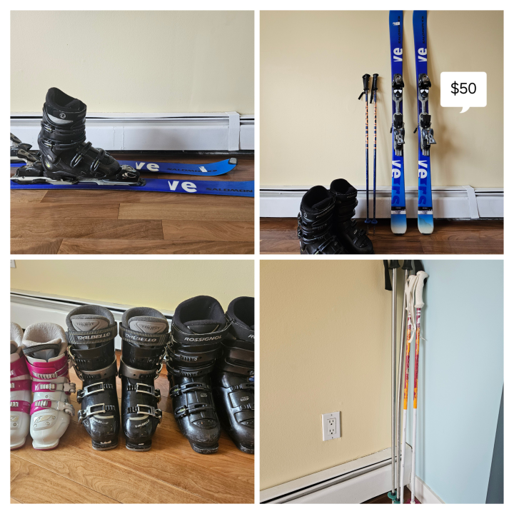 Ski Set, boots and skate