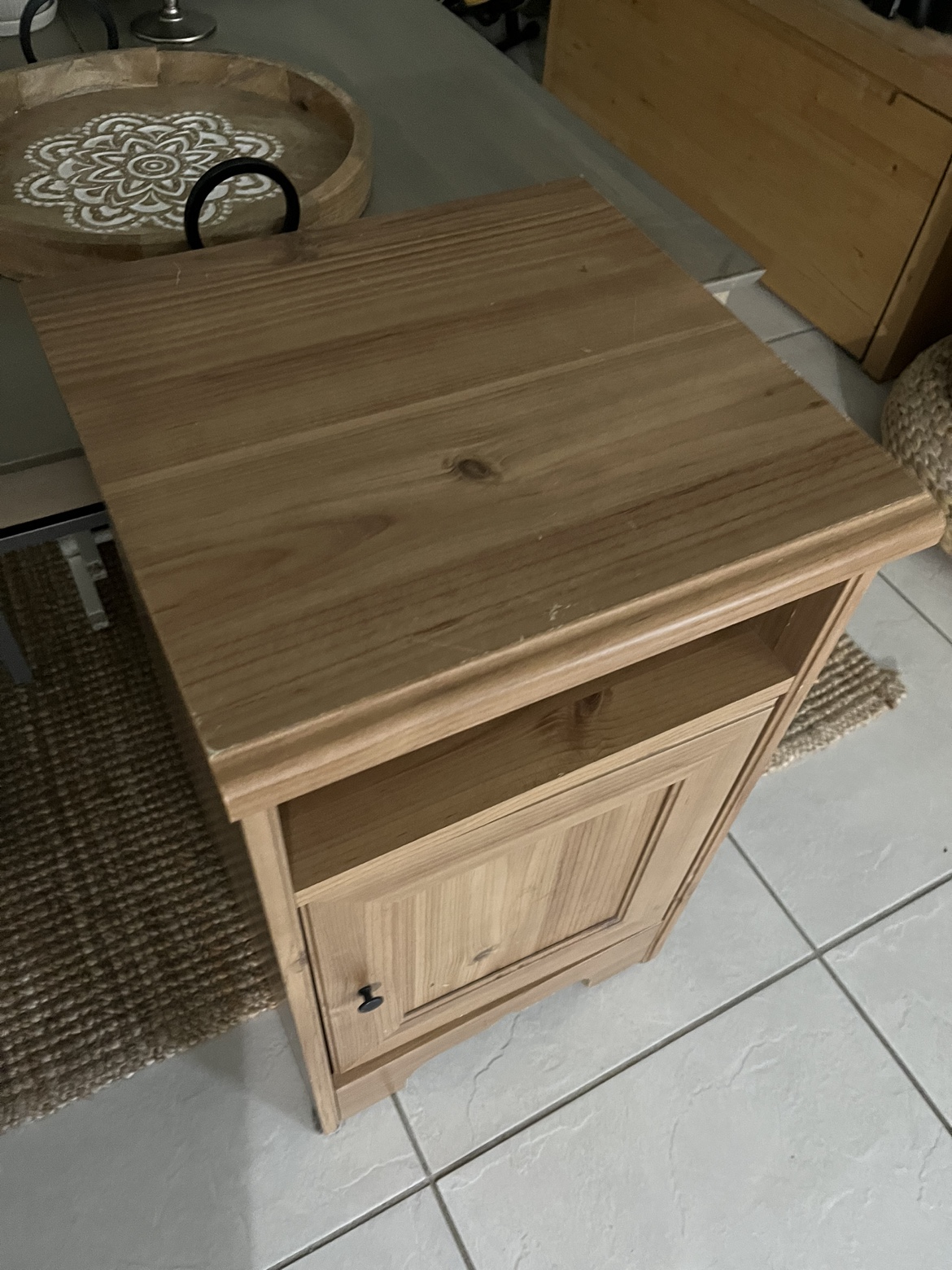 Wooden Nightstand - photo 3