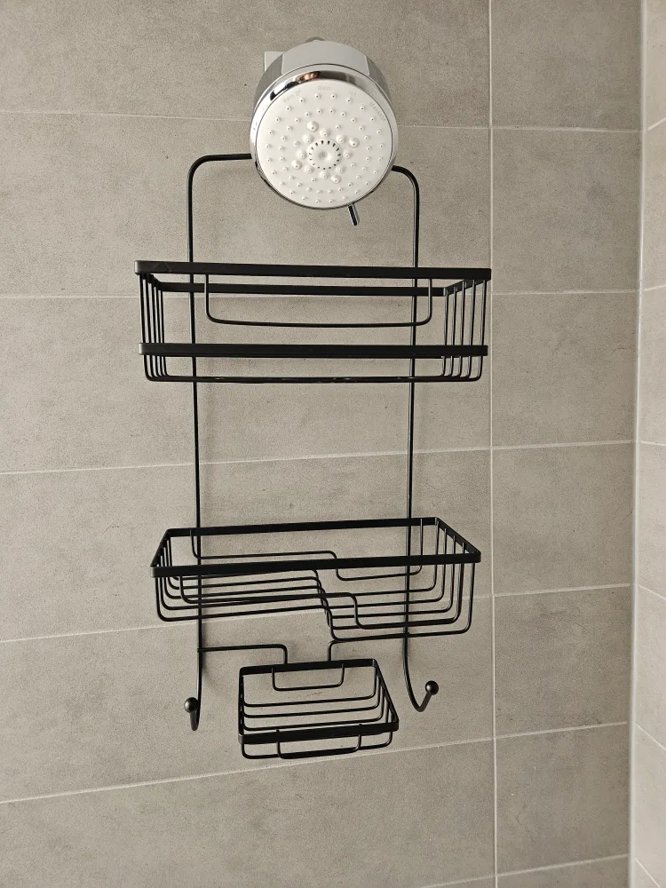 Shower Caddy with Two Shelves and Soap Dish image indicator(2)
