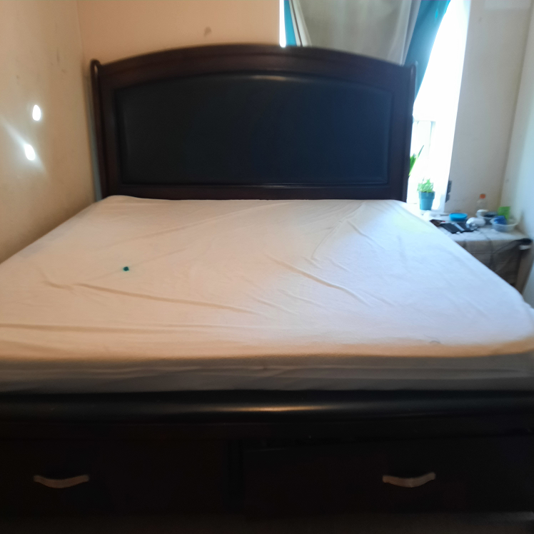 King Size Bed Frame with Storage - almost new - photo 2