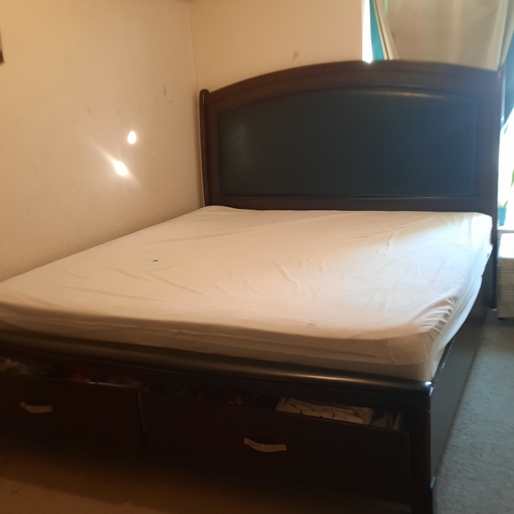 King Size Bed Frame with Storage - almost new - photo 4