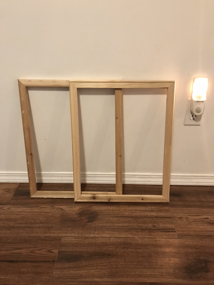 2 used wooden frames for canvas #freecycle