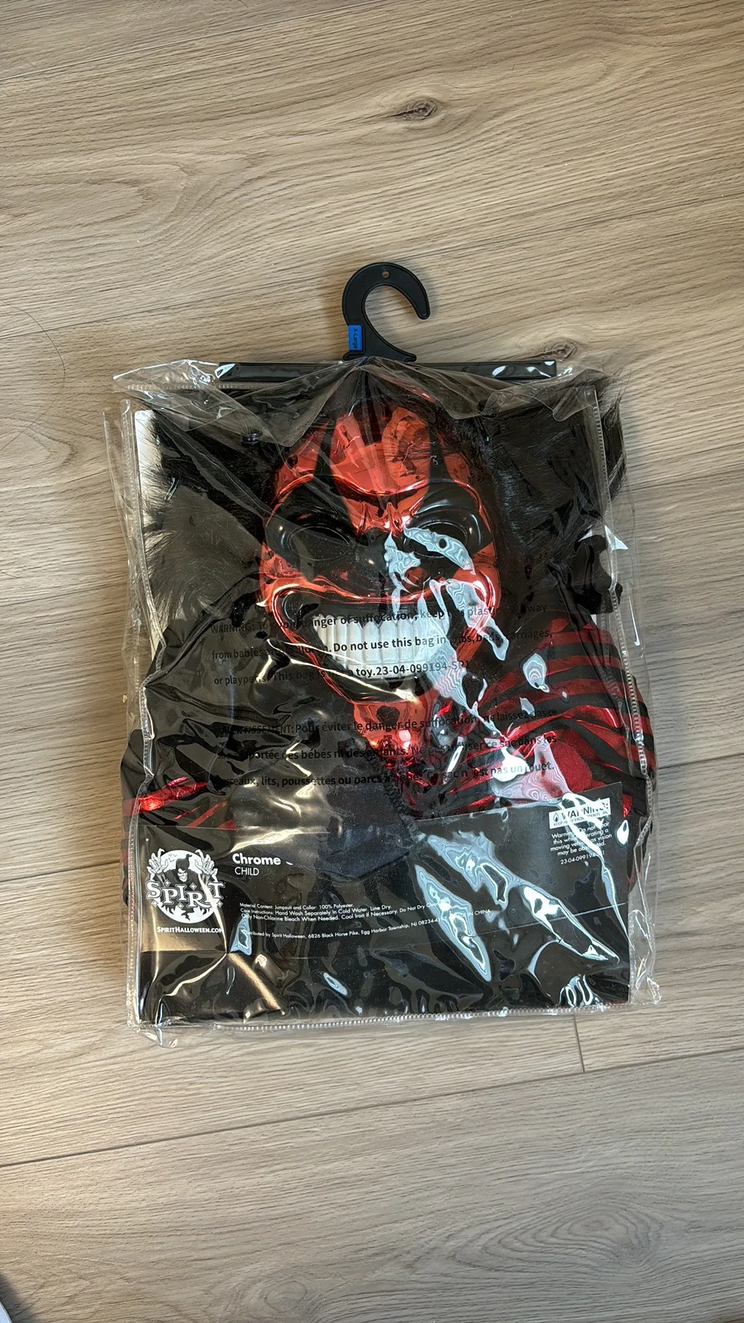 Halloween boys chrome clown costume size XL 14-16 image indicator(3)