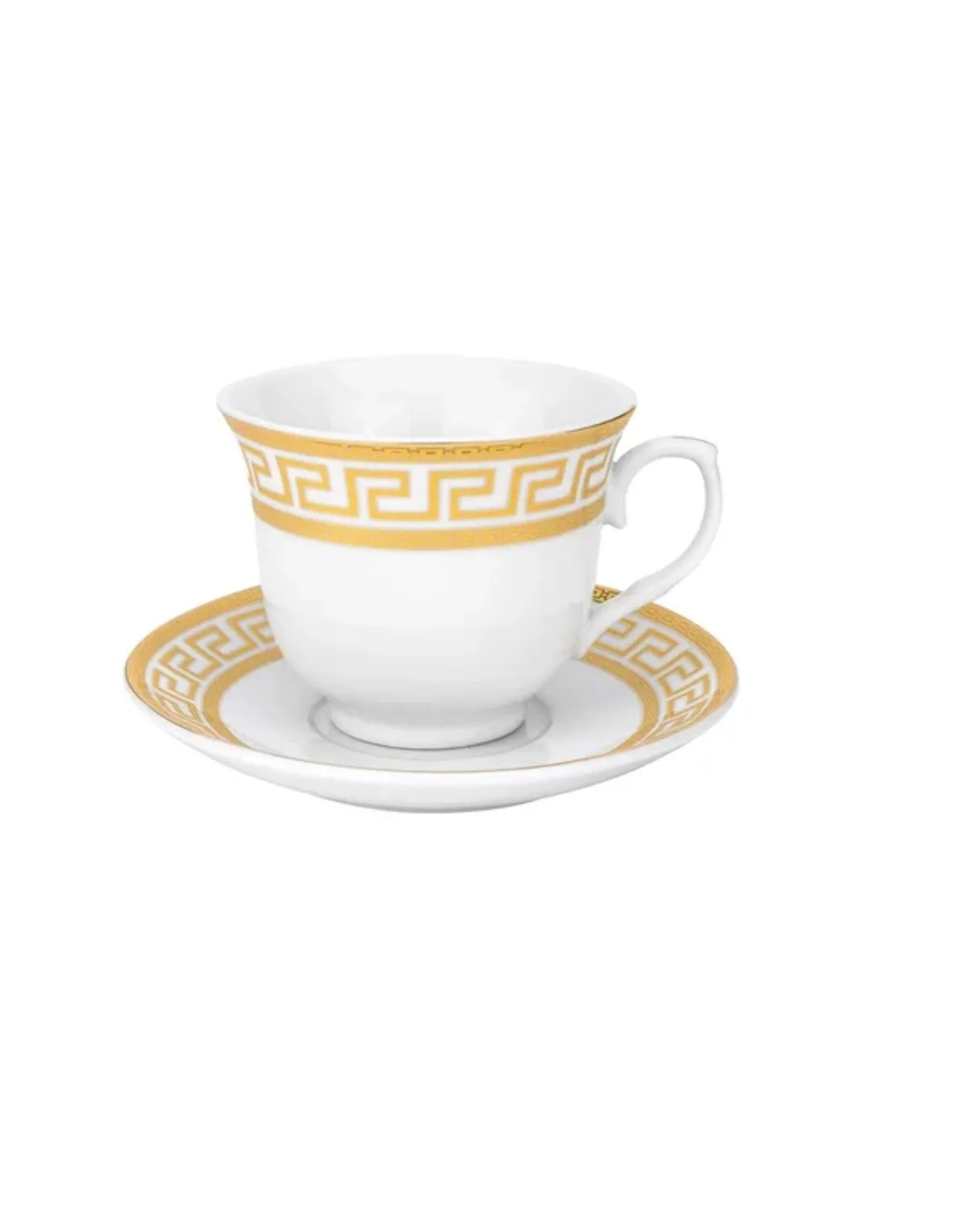 Gold Greek Key Dinnerware Set 49 pieces made German image indicator(4)