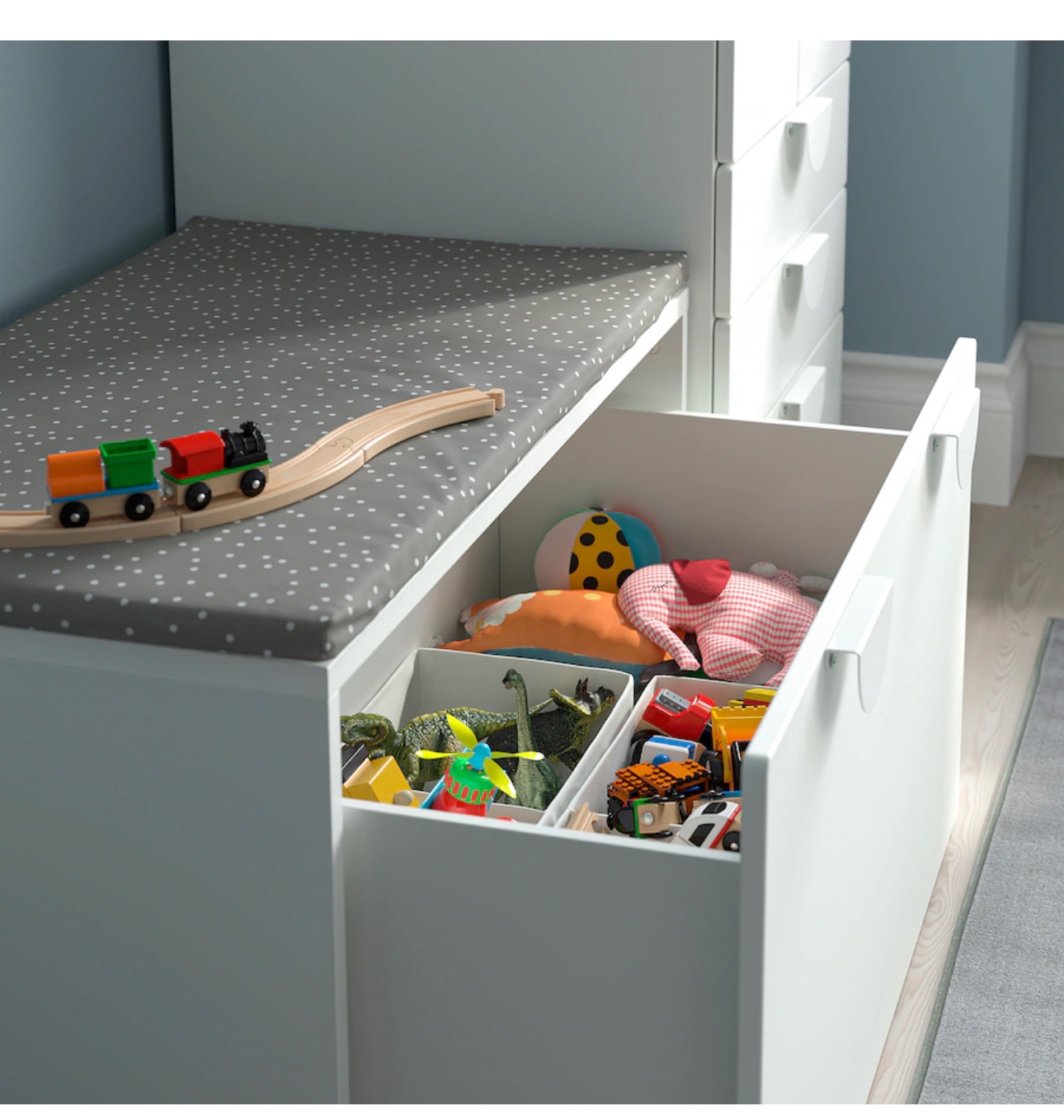 IKEA TROFAST Storage Bench with Drawer - photo 4