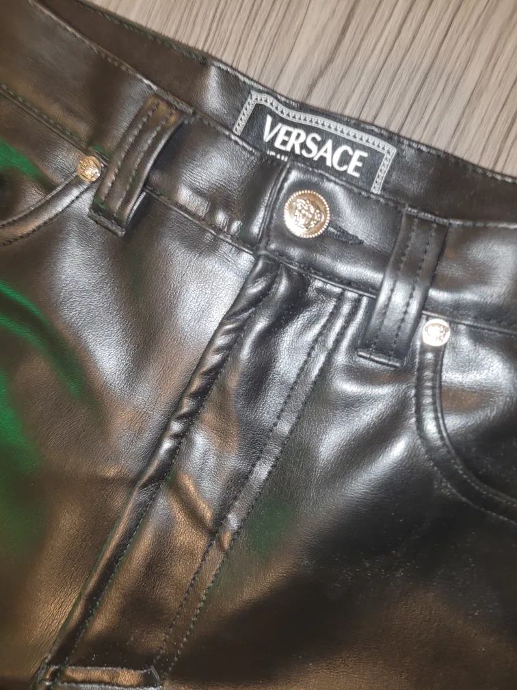 Versace Leather Pants image indicator(2)