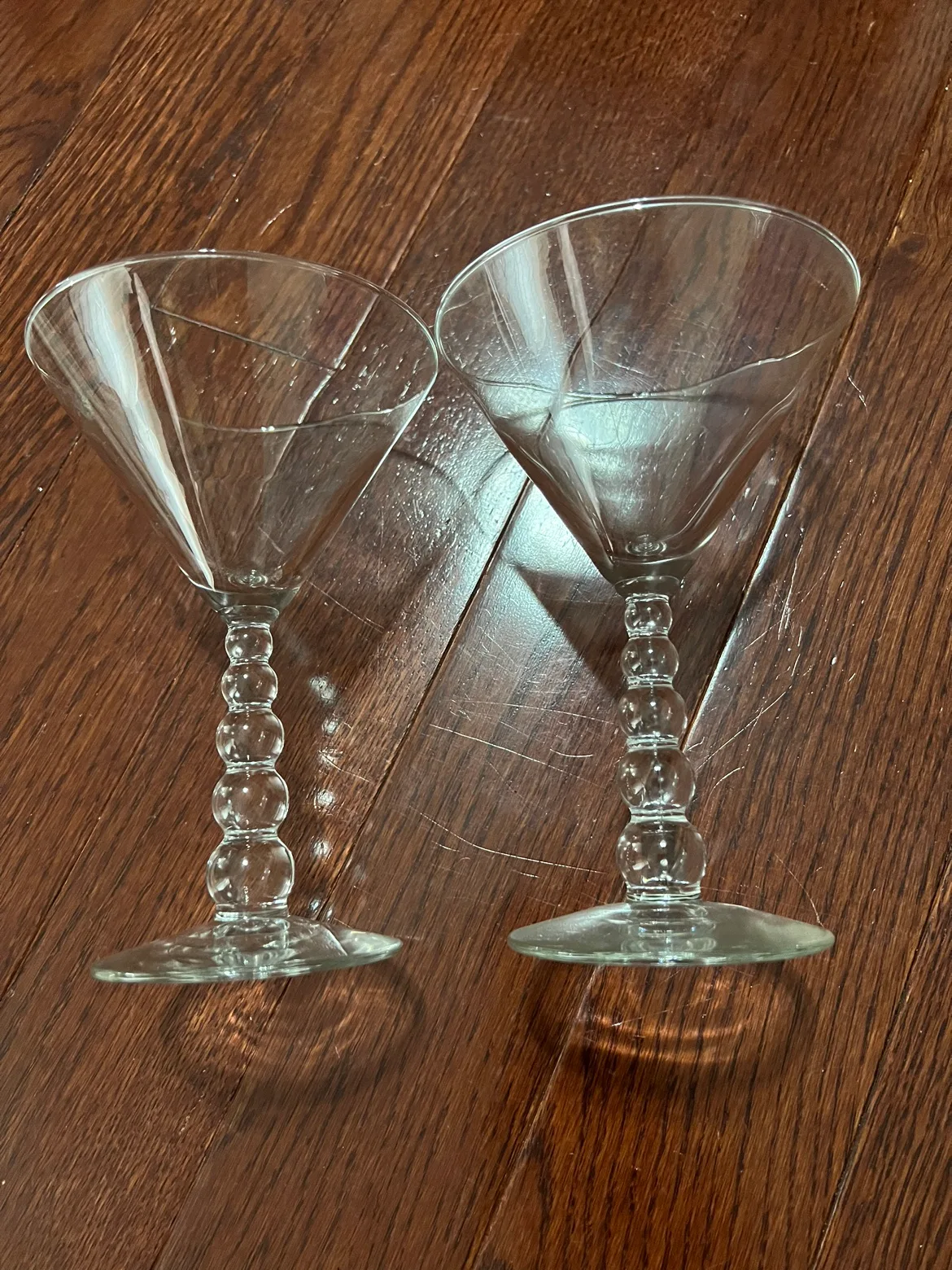 Set of Two Martini Glasses #freecycle thumbnail
