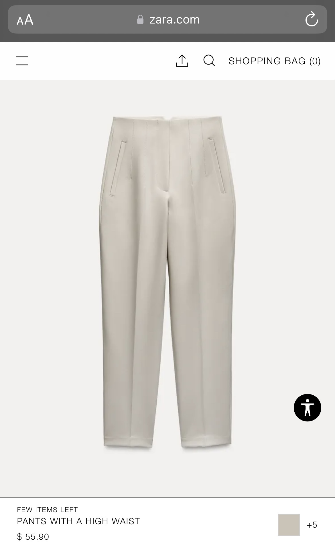 Zara High Waisted Pants XS - photo 3