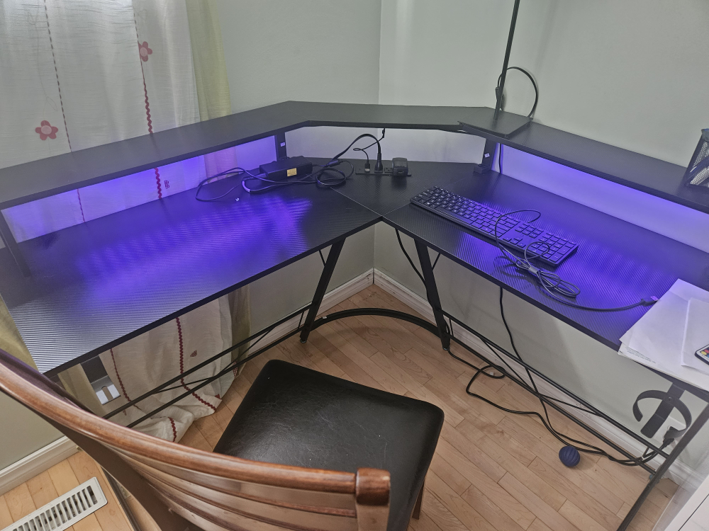 Corner Desk with LED Lights - photo 5