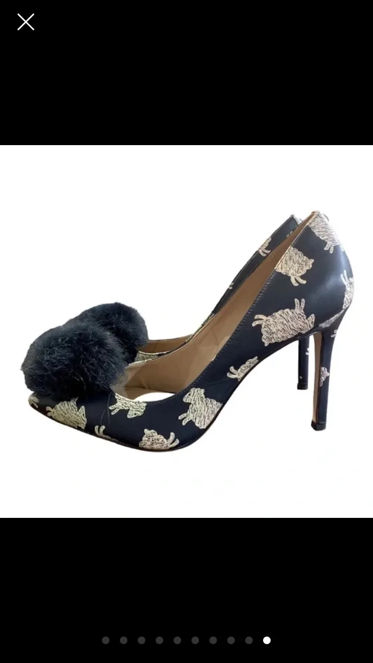 Sam Edelman Sheep Print Heels, Size 7.5 NEW image indicator(2)