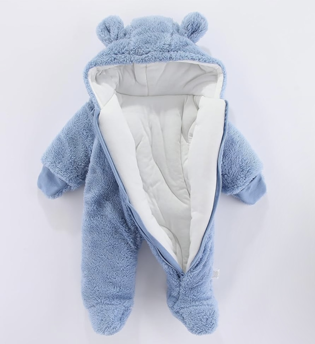 Baby Blue Fleece Snowsuit - photo 3