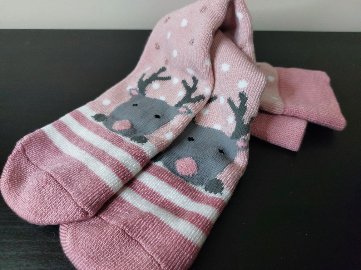 Reindeer Grippy Socks