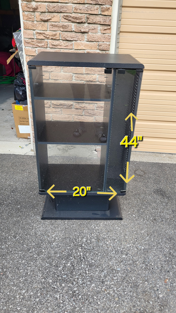 (WELL-KEPT) Cabinet with magnetic glass doors - (NEGOTIABLE)