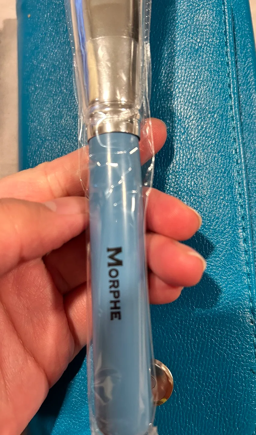 NEW MORPHE 10pc  Vegan Brush Set with Travel Clutch image indicator(3)