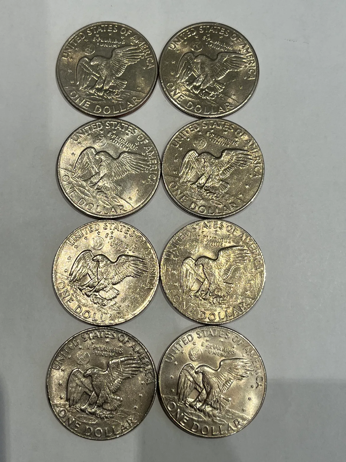 8 Eisenhower Dollar Coin Collection image indicator(2)