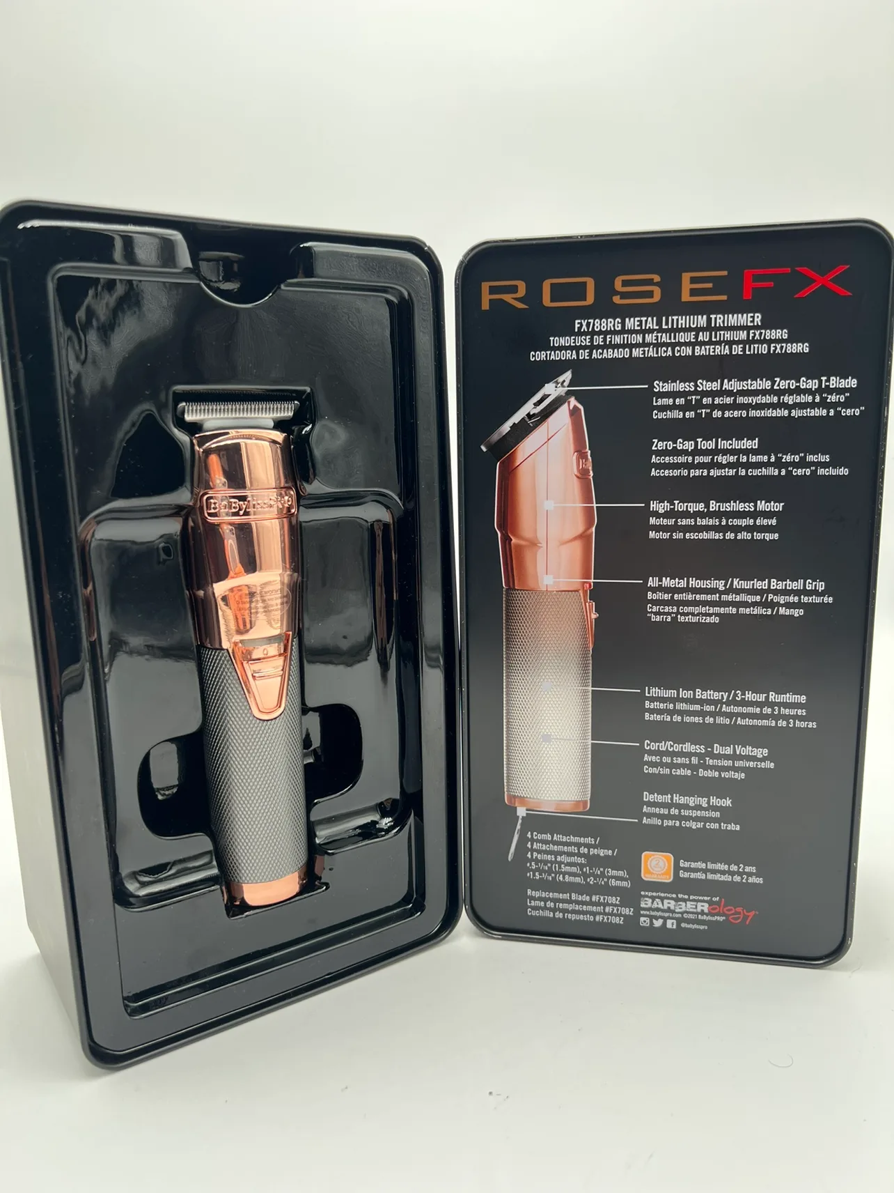 NEW BabylissPRO RoseFX Cordless Trimmer image indicator(7)